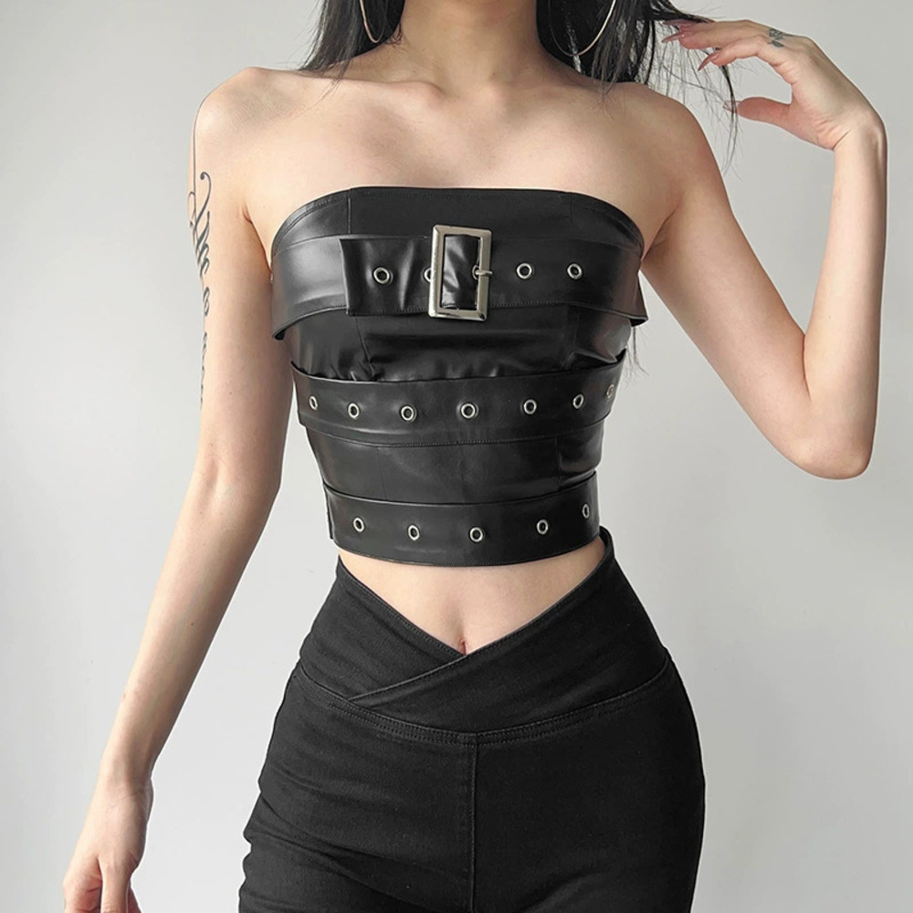 H&M Fashion Summer Sexy Solid Bodycon Tube Top